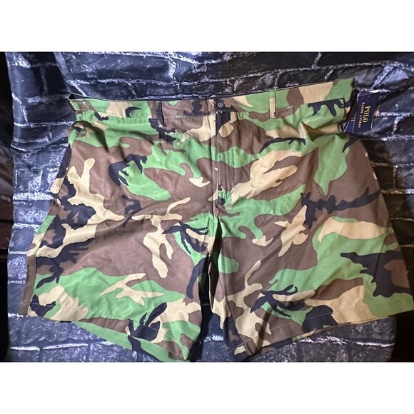 Polo Ralph Lauren Green Camo Performance All Day Beach Shorts, Size 48B, NWT - Picture 4 of 9